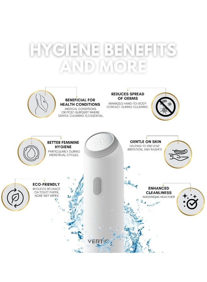 Premium Portable Bidet- Electric Rechargeable Travel Shattaf for Toilet u0026 Personal Hygiene Cleaning Postpartum Care - Travel Essentials - Image 4