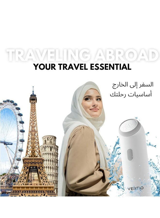 Premium Portable Bidet- Electric Rechargeable Travel Shattaf for Toilet u0026 Personal Hygiene Cleaning Postpartum Care - Travel Essentials - Image 1