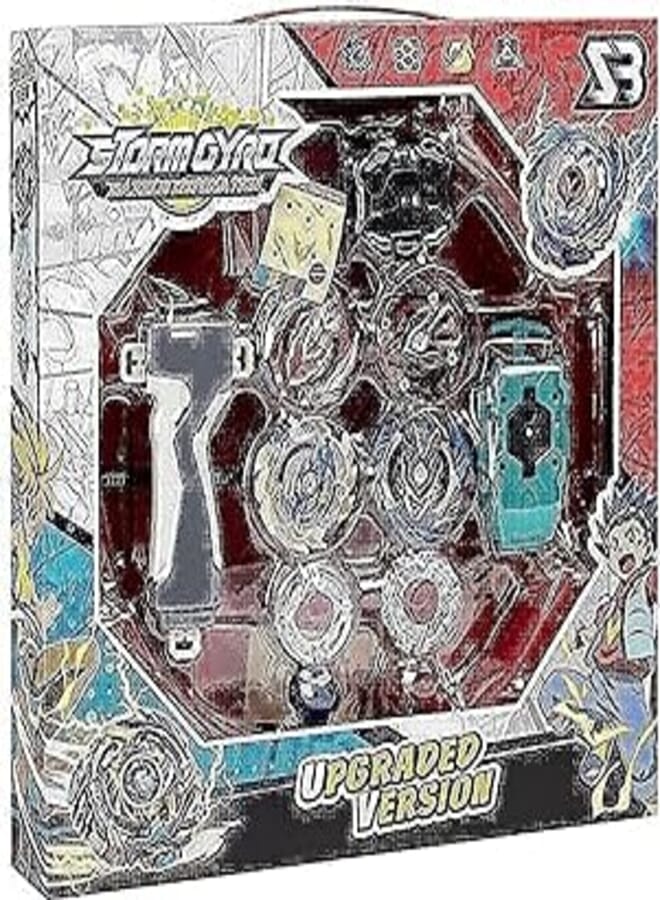 SB SB Beyblade Storm Upgraded Version Metal Fusion Fighting Gyro - Set of 4 Pieces