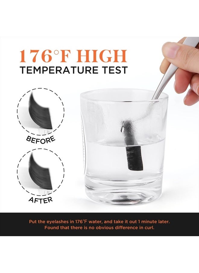 BEYELIAN - Easy Fan Eyelash Extensions 0.03 Mega Volume Super Thin Lightweight Self Fans Lash Extension Matte Black Professional Salon Stylists Use D+ Curl 8-15mm Mix Tray - Image 1