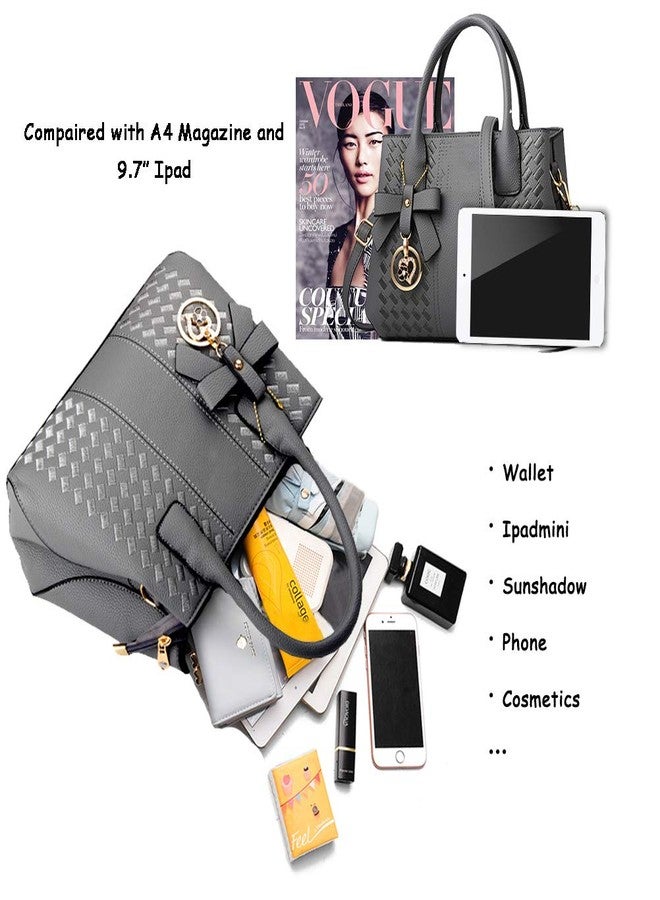 Jeniulet Purses and Handbags for Women Fashion Ladies PU Leather Top Handle Satchel Shoulder Tote Bags - Image 4