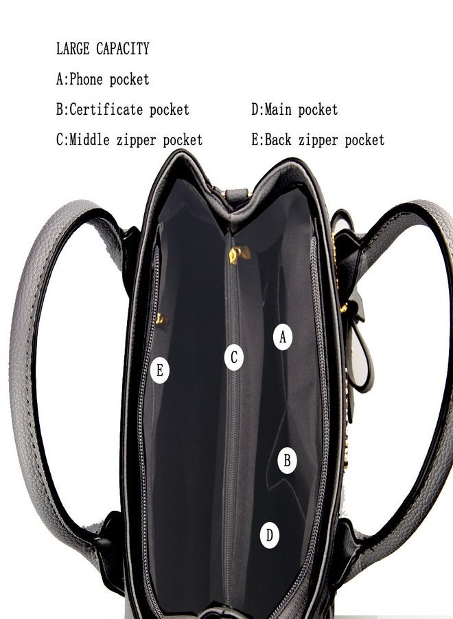 Jeniulet Purses and Handbags for Women Fashion Ladies PU Leather Top Handle Satchel Shoulder Tote Bags - Image 5