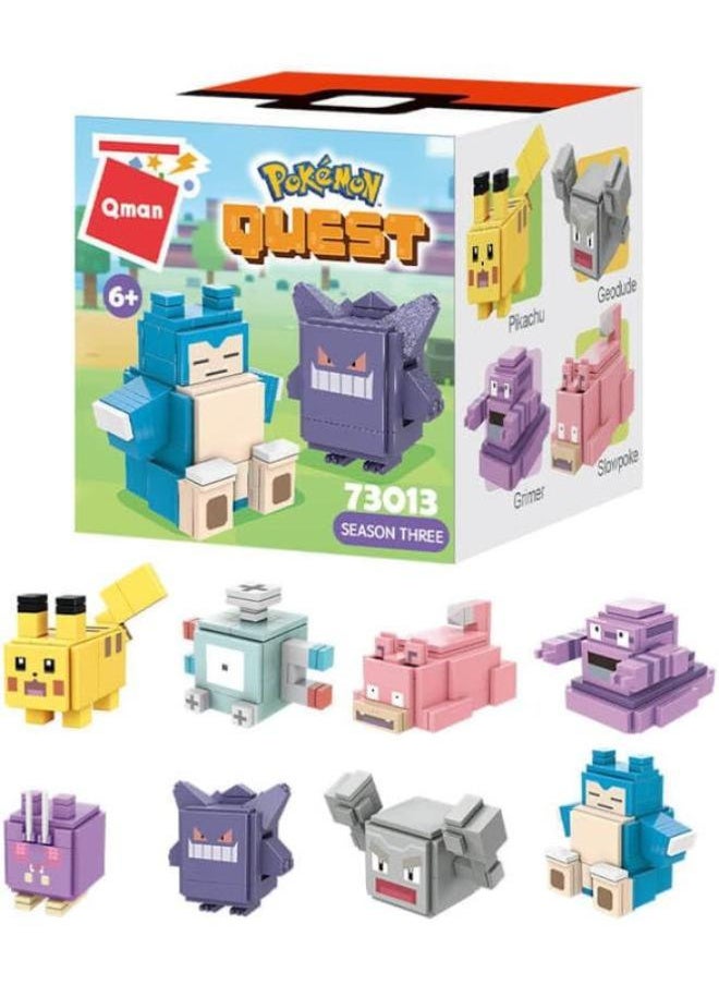 Qman Qman Pokemon Quest-Blind Box 3Rd Wave 8Asst 73013  (One Random Piece) 