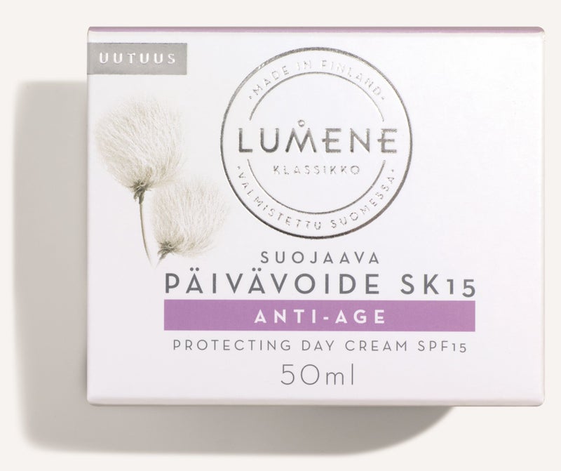 Lumene Klassikko [CLASSICS] Anti Age Protecting Day Cream SPF15 for all Skin Types 50 ml / 1.7 Fl.Oz. - Image 2