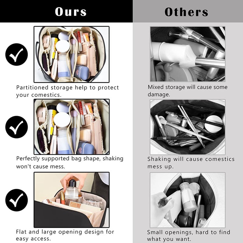 JAPP حقيبة مستحضرات التجميل الجلدية (أسود) - Image 4