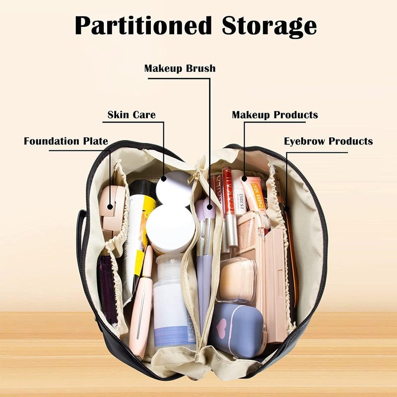 JAPP حقيبة مستحضرات التجميل الجلدية (أسود) - Image 5