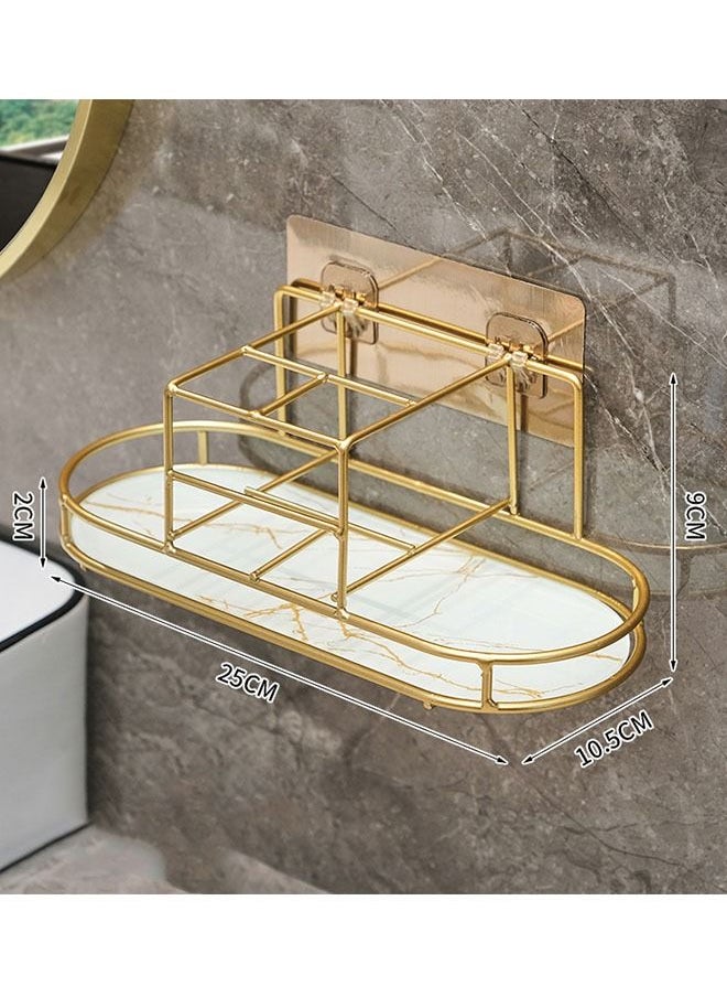 ZCM-HAPPY Bathroom Rack Toiletries Organizer Wall Mounted Storage Rack  - Image 2
