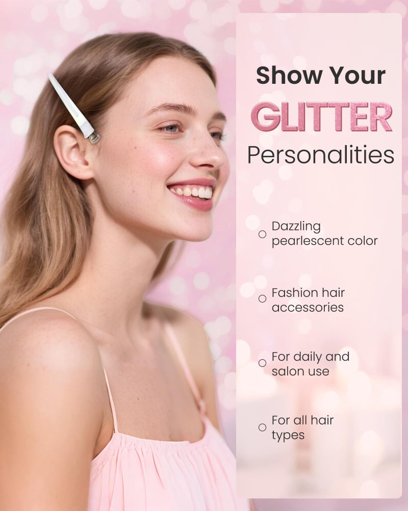 AIMIKE Extended Sectioning Hair Clips w/Built-in Silicone Band, 4.8" No-Crease Non-Slip Hair Styling Clips for Thick, Long Hair â€“ Blow Drying,Hair Rollers, Rust-Free â€“6 Pack, OpalShell Duckbill Clips - Image 5