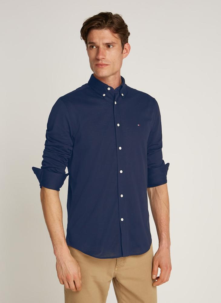 TOMMY HILFIGER Slim Dobby Shirt - Image 1