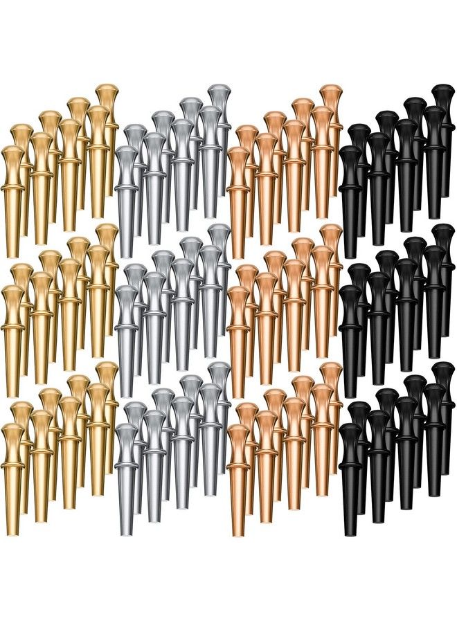 Lounsweer 200 Pcs Metal Cribbage Board Pegs 4 Colors Cribbage Pegs Fit 1/8 Holes With Drawstring Storage Pouch For Cribbage Traditional Board Game  - Image 1