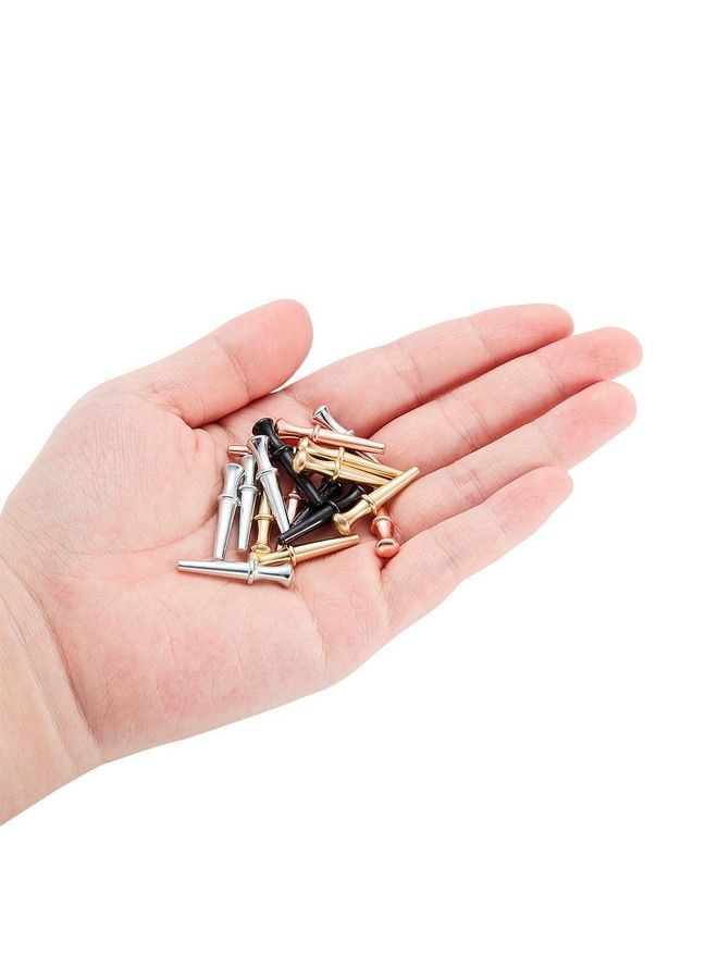 Lounsweer 200 Pcs Metal Cribbage Board Pegs 4 Colors Cribbage Pegs Fit 1/8 Holes With Drawstring Storage Pouch For Cribbage Traditional Board Game  - Image 4