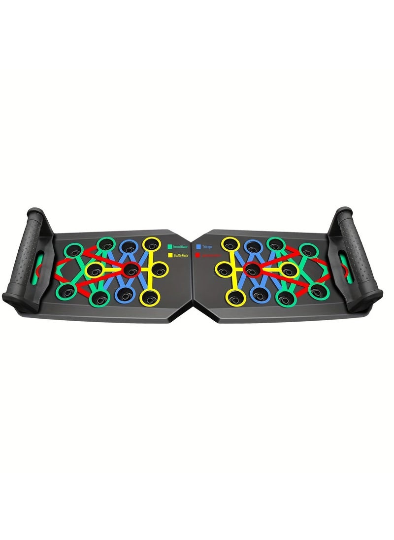 VIO Push Up Board with Handles Foldable Push Up Rack Stand for Full Body Workout Home Gym Equipment for Strength Training Muscle Building and Fitness for Indoor Outdoor Use  - Image 3