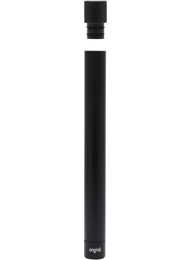 ONGROK Premium Storage Tube | Airtight Aircraft Grade Aluminum Metal, Pocket-Sized Opaque Holder | Perfect to Store Tea, Spices, Coffee (Black - Image 1