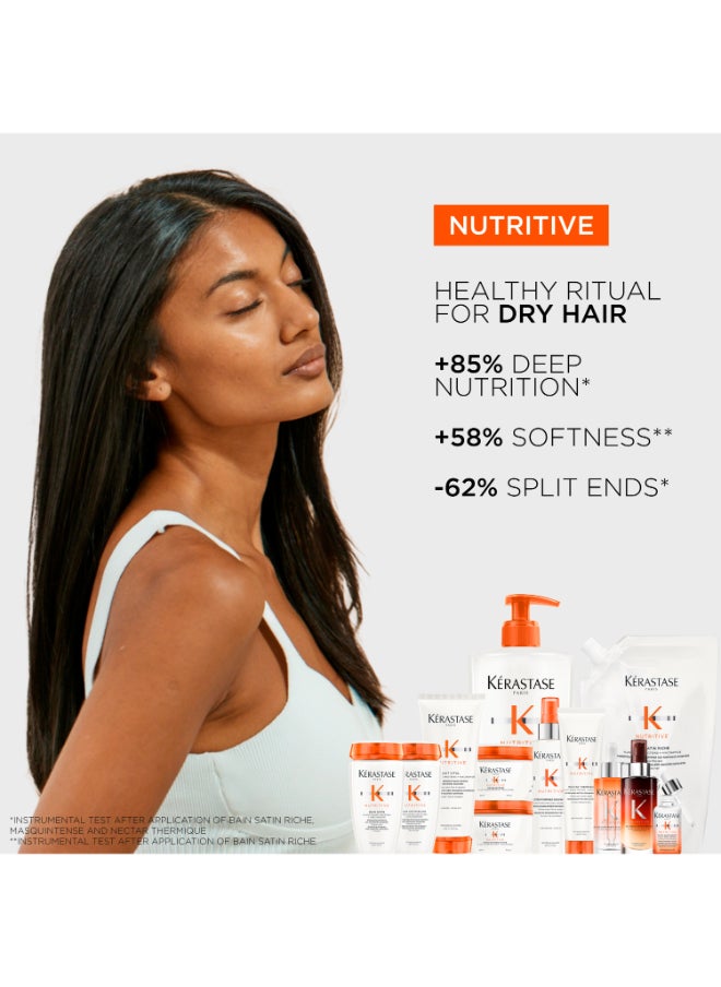 KERASTASE Nutritive Bain Satin Riche Shampoo For Very Dry Hair 500Ml  - Image 4