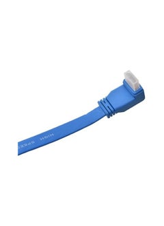 كابل تلفزيون HD مسطح على شكل حرف L بطول 1.2 متر لون ازرق