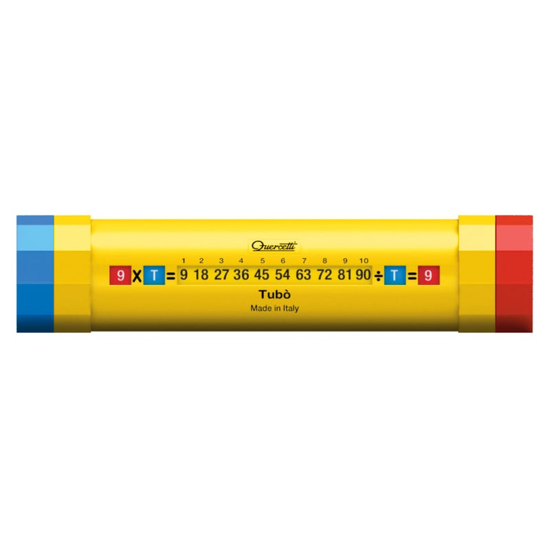 Quercetti Tubo Educational Toy for Learning Multiplication and Division Tables - Kids Practice and Learn Math Equations by Turning The Knobs - for Ages 5 Years and up - Image 3