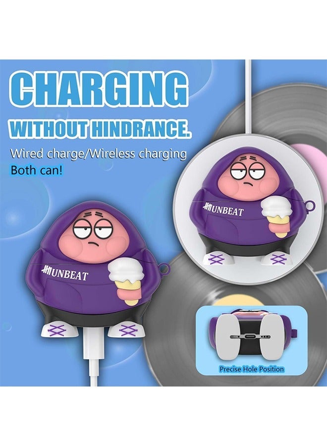 Undefined Cute Funny Case for AirPods 4 (2024), 3D Cartoon AirPods 4 Case Cute Cartoon Characters Design Silicone Cover Compatible with AirPods 4th Generation Case Accessories - Image 3