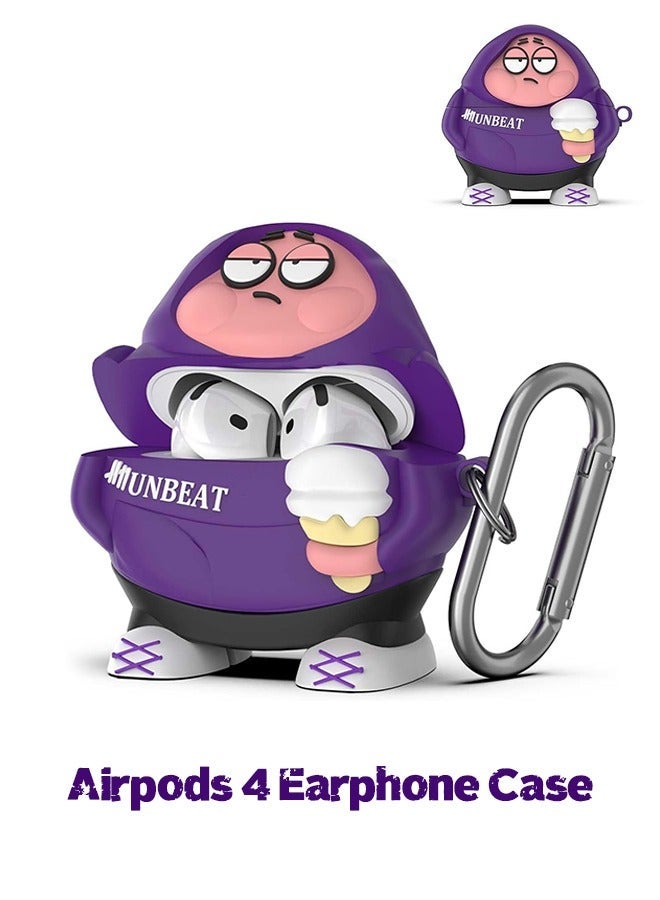 Undefined Cute Funny Case for AirPods 4 (2024), 3D Cartoon AirPods 4 Case Cute Cartoon Characters Design Silicone Cover Compatible with AirPods 4th Generation Case Accessories - Image 1