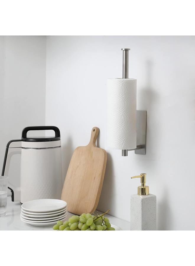 Bluejw Tissue Rack Stainless Steel Roll Paper Rack Kitchen Storage Rack Cabinet Tissue Rack Bathroom Wall-mounted Nail-free Toilet Paper Rack - Image 3