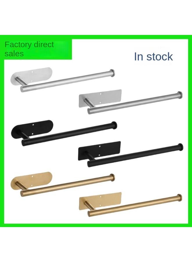 Bluejw Tissue Rack Stainless Steel Roll Paper Rack Kitchen Storage Rack Cabinet Tissue Rack Bathroom Wall-mounted Nail-free Toilet Paper Rack - Image 2