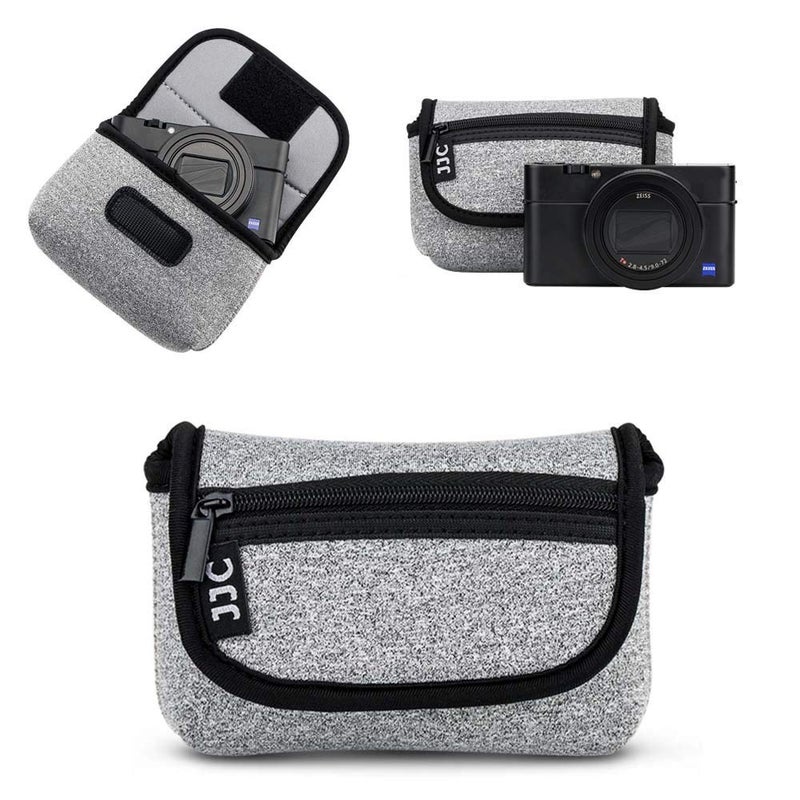 JJC Compact Camera Case Travel Pouch Sleeve for Sony ZV-1 II ZV1II ZV1F ZV-1F ZV1 RX100 VII VI VA Canon G7X G5X G9X SX740 Olympus TG-7 TG-6 TG-5 TG-4 Fujifilm XP130 XP140 XP90 Ricoh GR III II & More - Image 1
