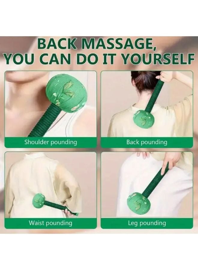 Green Massage Hammer Traditional Chinese Medicine TCM Moxa Mallet Body Massager Acupressure Points - Image 3