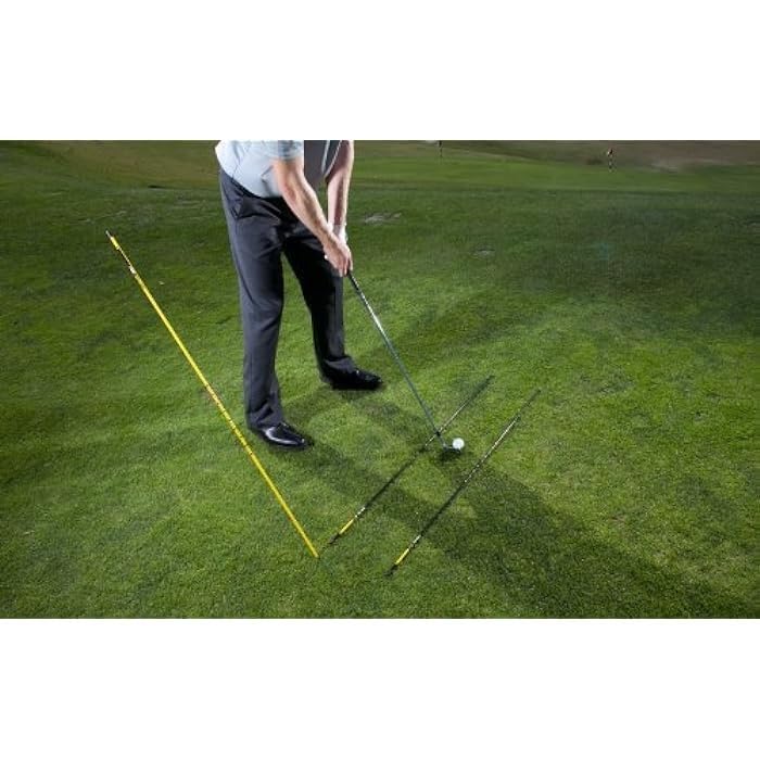 SKLZ Golf Alignment Sticks Training Aid with 3 Sticks - Image 3
