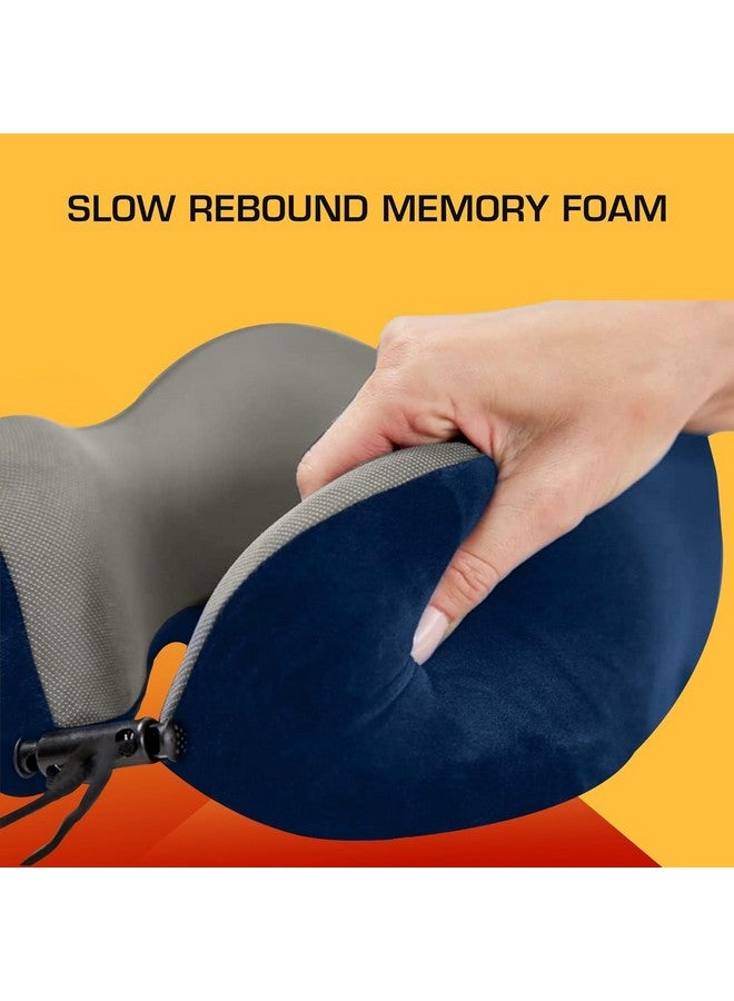 BigPlayer Royal Blue Neck Pillow for Travel & Comfort, Car Neck Rest - Travel Essential Car Pillow, Flight, and Train Accessory Pillow for Neck Pain Relief & Neck Pillow for Sleeping - Image 5