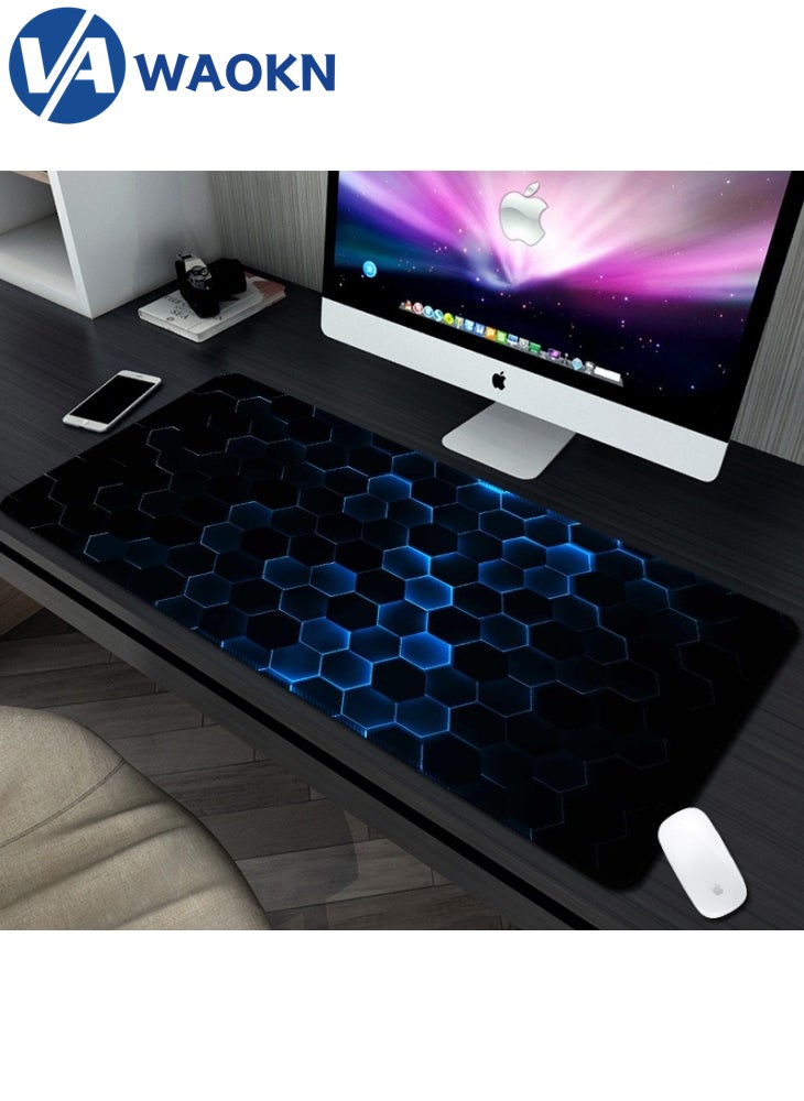 WAOKN - Large Gaming Mouse Pad XL Anti-Skid Mousepad Large Keyboard Mouse Pad Desk Mat with Stitched Edges Super Creative MousePad - Image 1