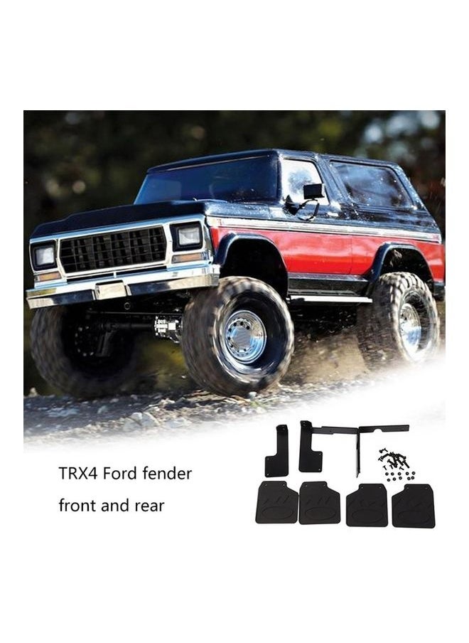 NIBEMINENT - Set Of Front And Rear Fender Rubber Mud Flaps 18.5 x 12 1cm - Image 1