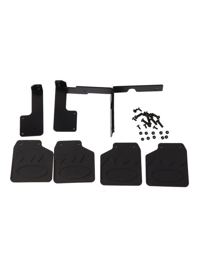 NIBEMINENT - Set Of Front And Rear Fender Rubber Mud Flaps 18.5 x 12 1cm - Image 1