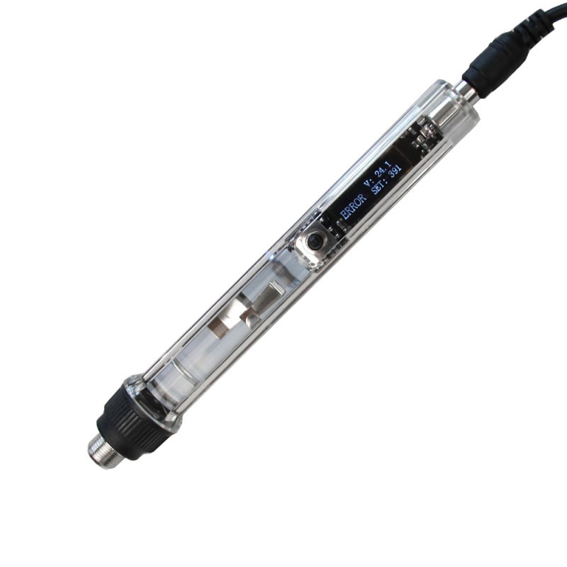 QUICKO 150~450℃ 72W موصلة كهربائية محمولة بيد صغيرة قابلة للتعديل على درجة الحرارة مع شاشة رقمية OLED وشفاف الغطاء - Image 2