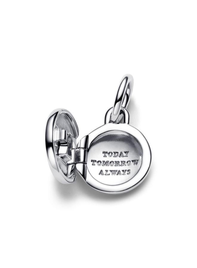 PANDORA Openable & Engravable Love Locket Dangle Charm - Image 3