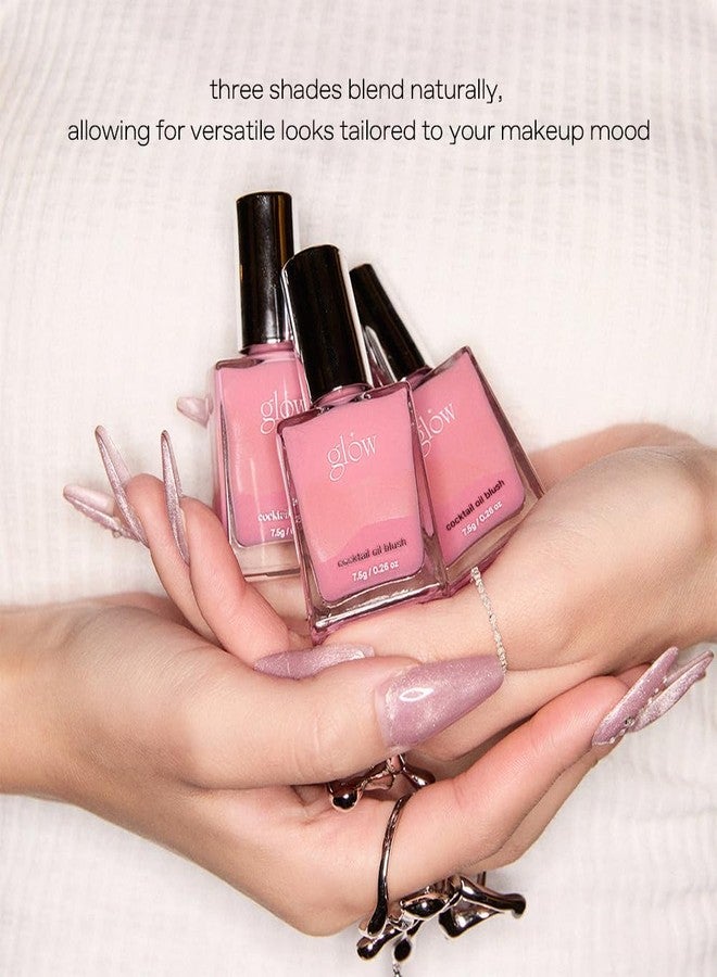 glow cocktail oil blush #purpleflame : Vegan-Free, Cruelty Free, All-day clear, radiant oil blush, 2.7 oz - Image 2