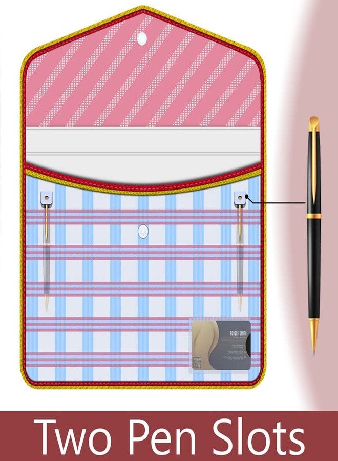 FEDUS Documents Holder Envelope Folder, Stylist Printed File Storage Bag with Snap Button Transparent Plastic File for documents Certificate File Document Folder for Certificate RED - Image 5