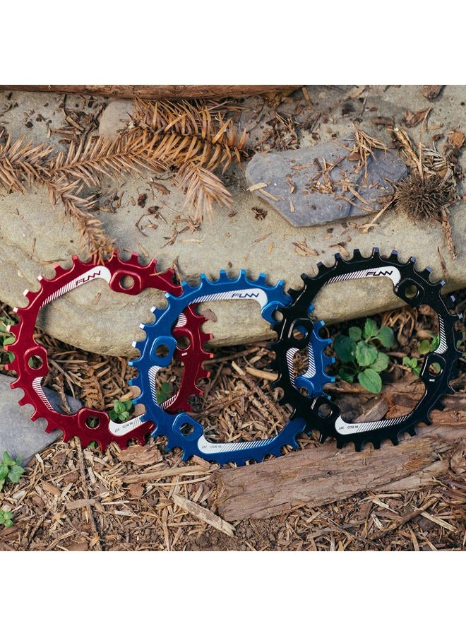 Funn Solo Narrow Wide Chainring for 9 10 11 12 Speed Chain, Fits Asymmetric 96mm BCD Interface Crankset, Single Speed Bike Chain Ring for MTB, BMX Bike, Gravel Bike and Road Bike (34T, Blue) - Image 5