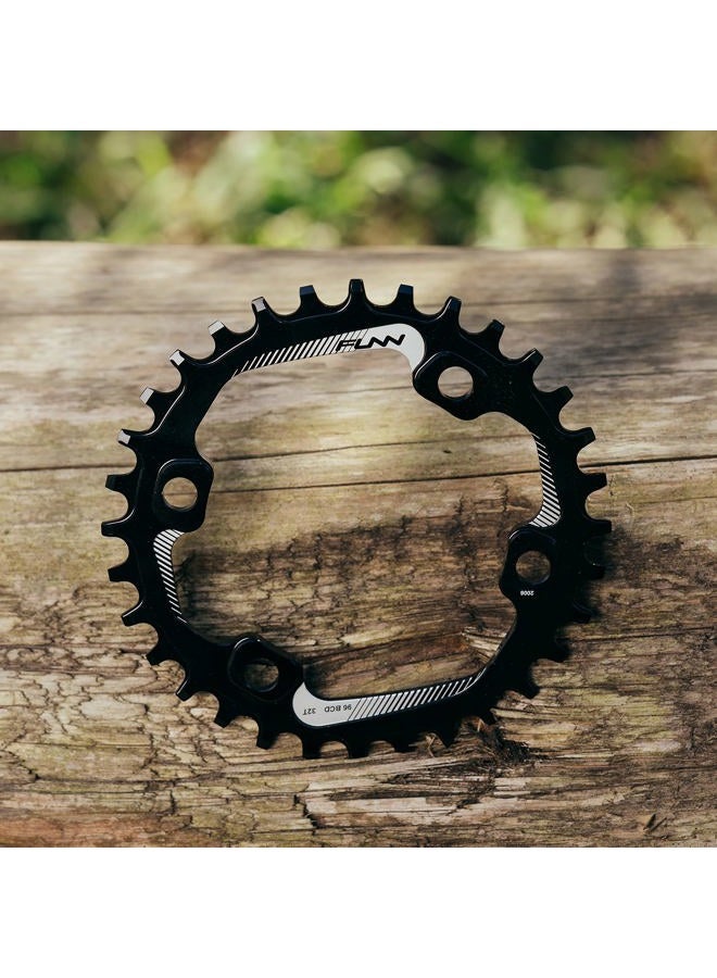 Funn Solo Narrow Wide Chainring for 9 10 11 12 Speed Chain, Fits Asymmetric 96mm BCD Interface Crankset, Single Speed Bike Chain Ring for MTB, BMX Bike, Gravel Bike and Road Bike (34T, Blue) - Image 2