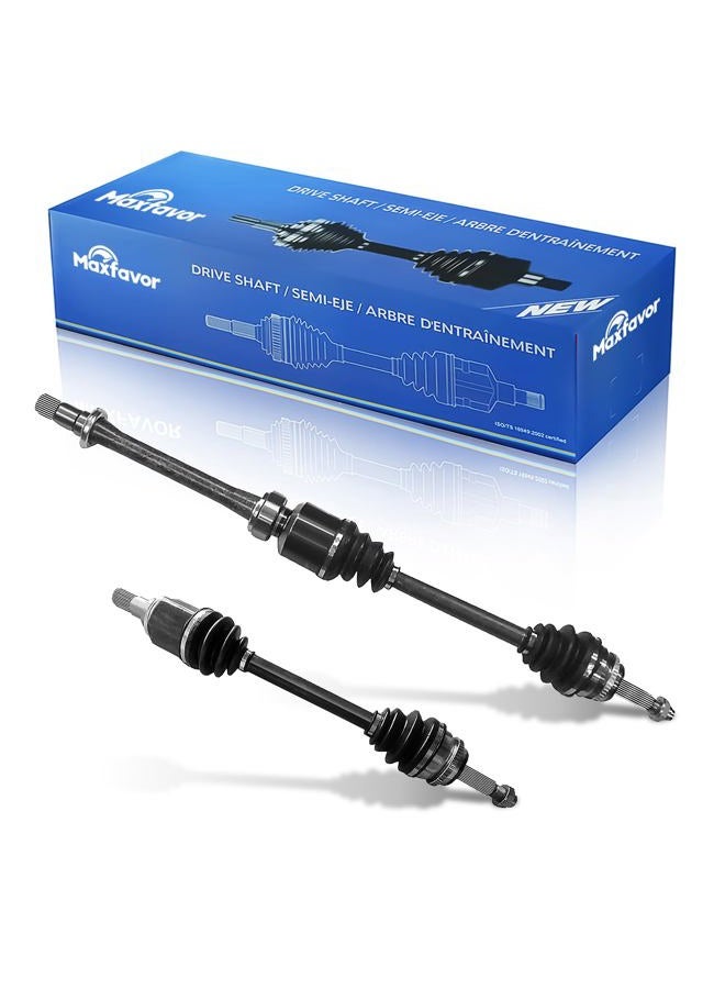 Maxfavor Front CV Axle Shaft Piar Compatible with Toyota Camry 2009 2008 2007, 2.4L L4 Automatic Trans Only, CE SE LE XLE Base, CV Joint Axle Shaft Assembly Front Passenger Driver Side - Image 1