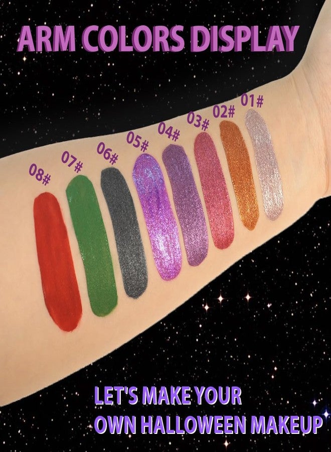 CAKAILA Dark Purple Metallic Lipstick for Women,Glitter Sparkling Liquid Lipstick,Long Lasting Waterproof Lightweight Comfortable Non-Drying Bold Dark Lip Gloss for Gothic Stage Makeup,Vegan - Image 5