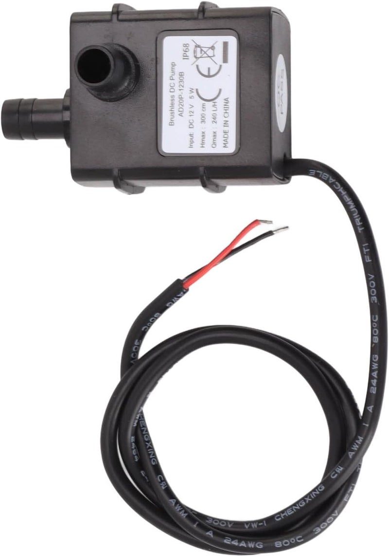 Micro Centrifugal Pump, Low Noise Anti Interference DC 12V Brushless Submersible 240LH for Aquarium - Image 1