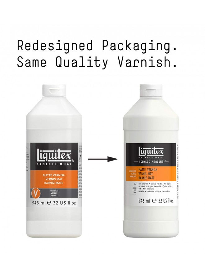 Liquitex ورنيش لقيتكس الاحترافي غير اللامع، 946 مل (32 أونصة) - Image 2