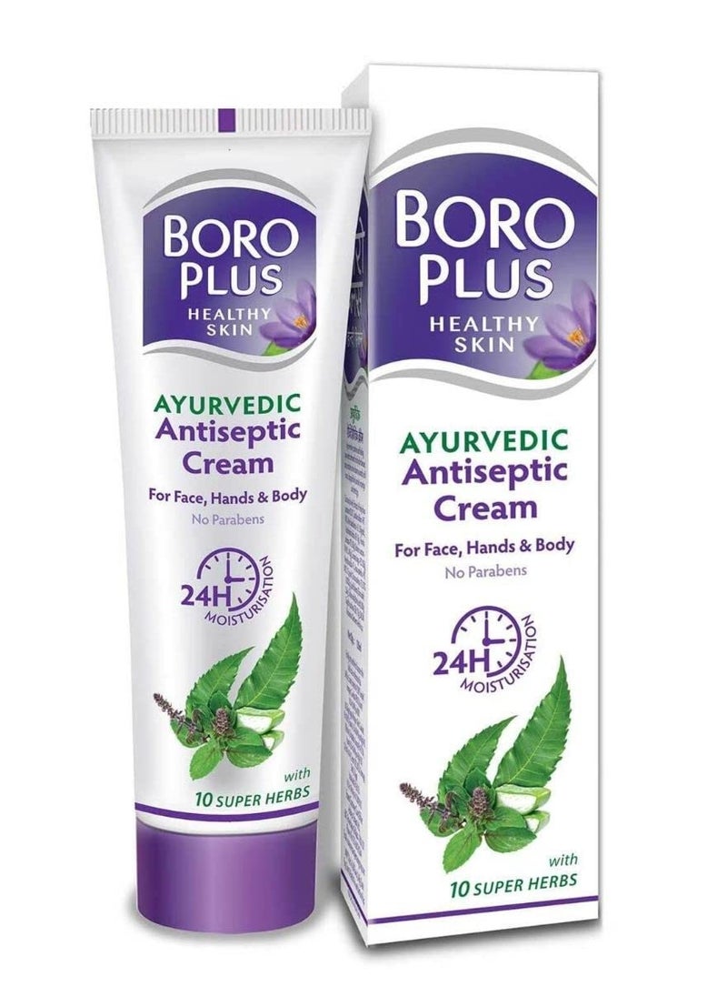 BOROPLUS Antiseptic Cream, Provides 24 Hour Moisturisation, Ayurvedic Cream For All Seasons, Hand, Body & Face, Nigh Cream With Goodness Of Neem, Tulsi & Aloe Vera, 80ml - pzsku/ZCEC06C3DB1005424DDD9Z/45/_/1740378379/8f462384-d904-4830-be9c-a6ba3a167197