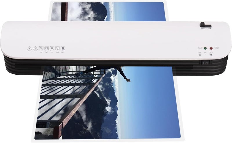 Laminator Machine with 2 Rollers Hot and Cold Laminating Machines 25 Paper Film A3/A4/A5/A6 for Documents Photos (US Plug) - Image 1