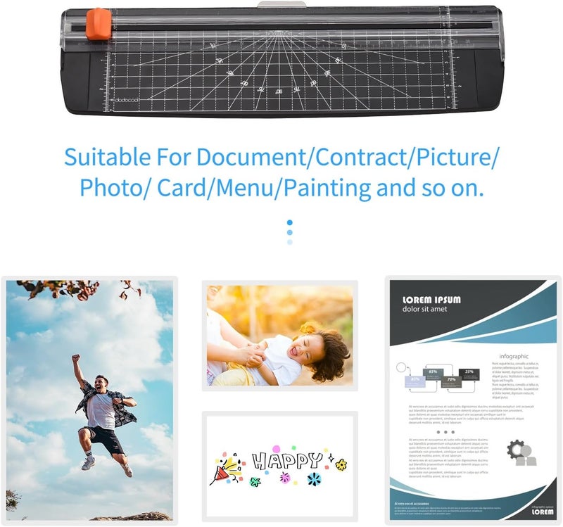 Laminator Machine with 2 Rollers Hot and Cold Laminating Machines 25 Paper Film A3/A4/A5/A6 for Documents Photos (US Plug) - Image 5