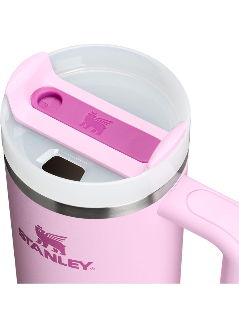 Stanley Stanley Quencher with Straw Cover H2.0 Flow State 40oz Orchid Stainless Steel Vacuum Insulated Tumbler with Lid, Straw and 1 Straw Stoppers for Water and Iced Tea, Cold Retention  - Image 2