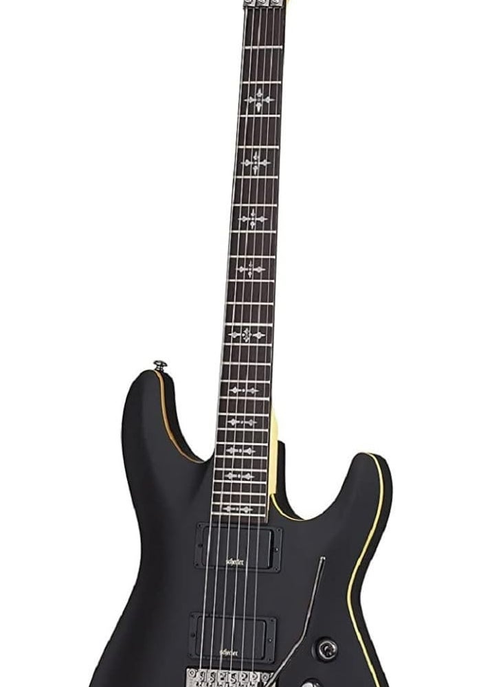Schecter Demon-6 FR Aged Black Satin Electric Guitar - Image 1