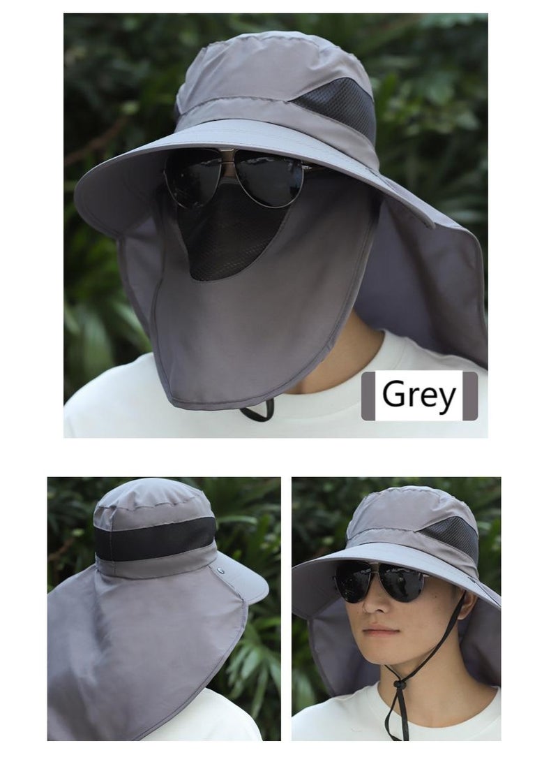 DELGREEN Sun Hats for Men Women Fishing Hat UPF 50+ Breathable Wide Brim Bucket Hats Summer UV - Image 1