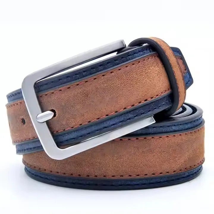 Bluejw Adjustable PU Leather Waist Trimmer for Men - Casual Waist Support Belt - Image 3