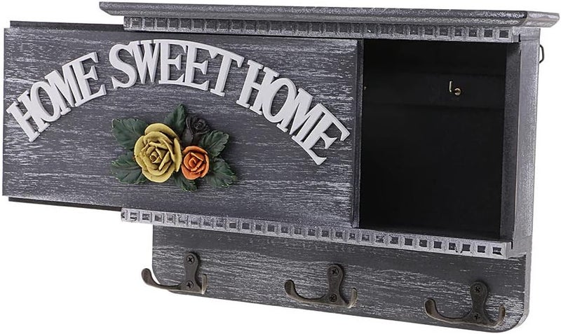 klarakoWall Mounted Wooden Key Holder Storage Box Cabinet klarakoA, as described - Image 4