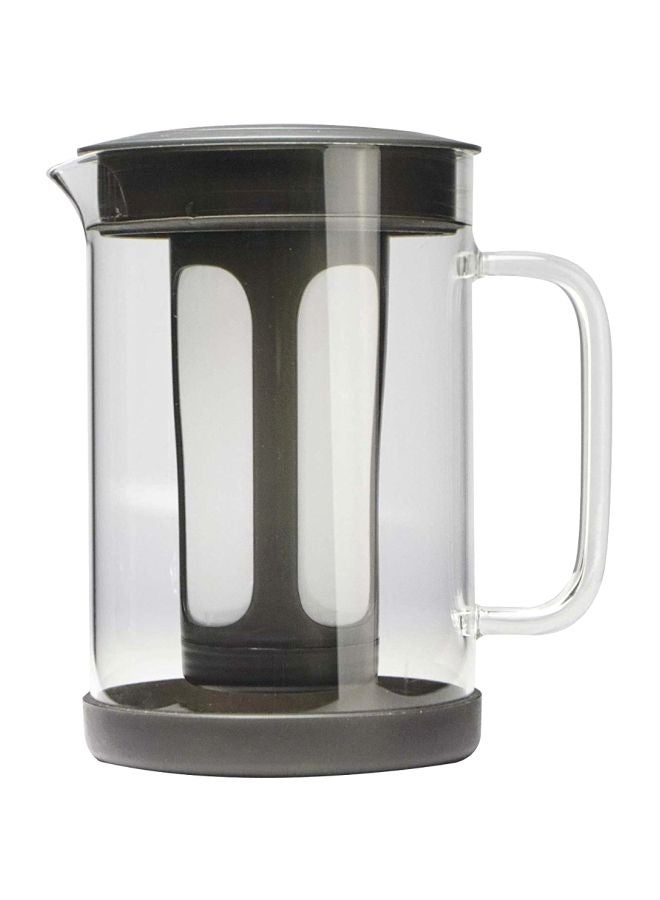 Primula Pace Cold Brew Iced Coffee Maker with Durable Glass Pitcher and Airtight Lid, Dishwasher Safe, Perfect 6 Cup Size, 1.6 Qt, Black - Image 1